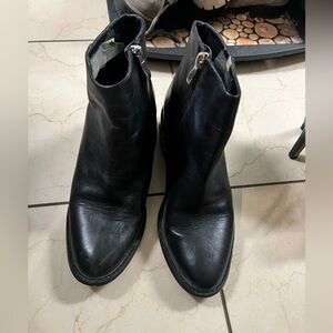 Black Leather Ankle Boots size 36